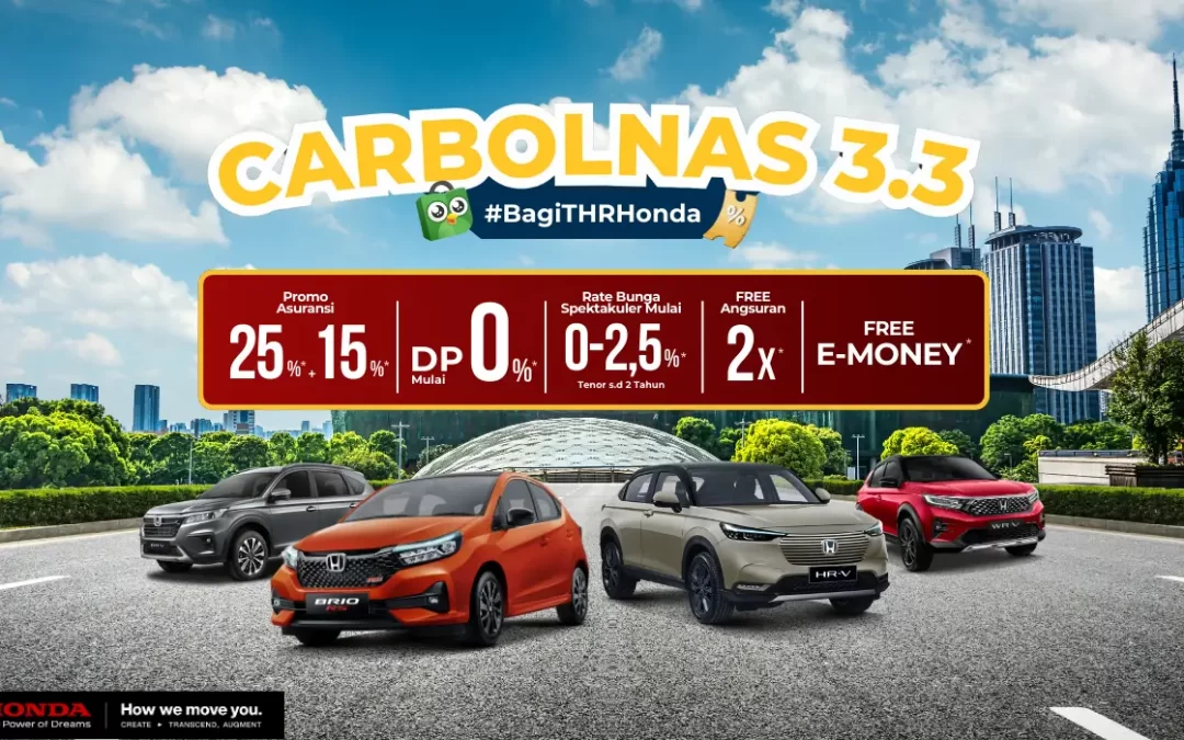 #BagiTHRHonda Promo CARBOLNAS 3.3