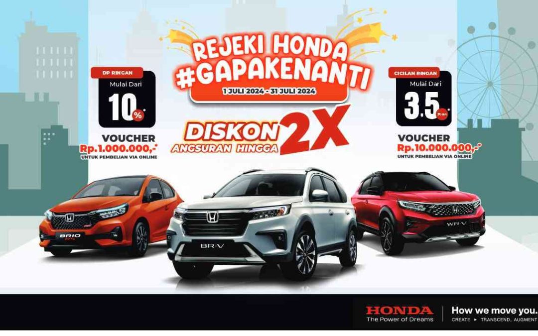 Rejeki Nomplok Bareng Honda! Beli Mobil Honda Bisa Dapet 1 Unit Motor