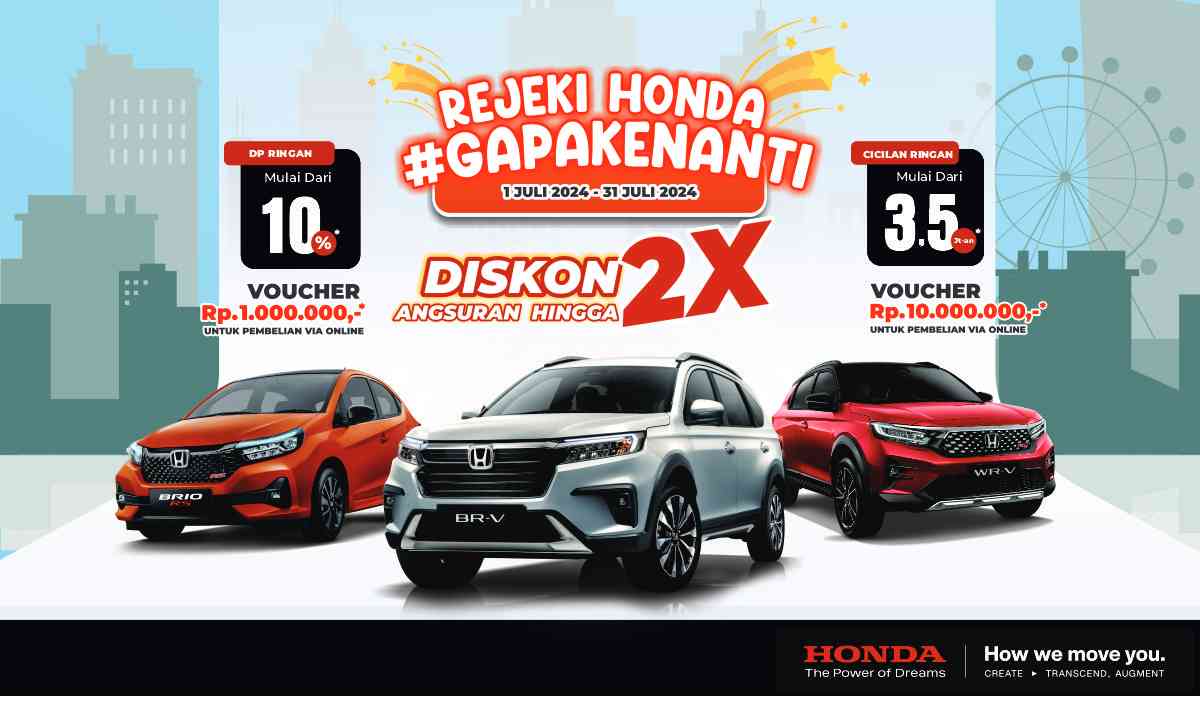 Rejeki Nomplok Bareng Honda! Beli Mobil Honda Bisa Dapet 1 Unit Motor