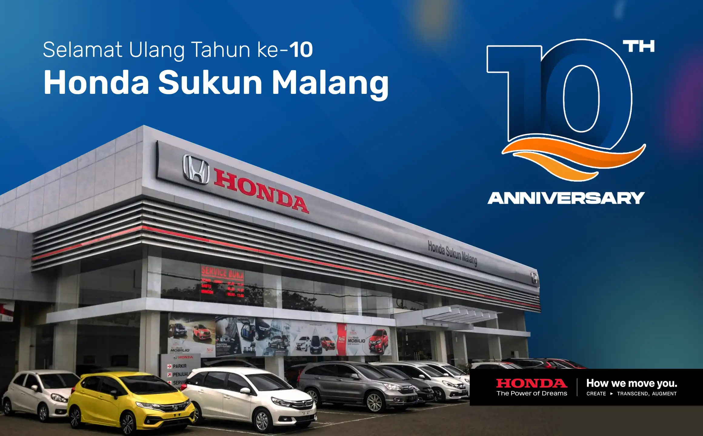 Selamat Hari Ulang Tahun ke-10 Honda Sukun Malang: Satu Dekade Menemani Perjalanan Anda!