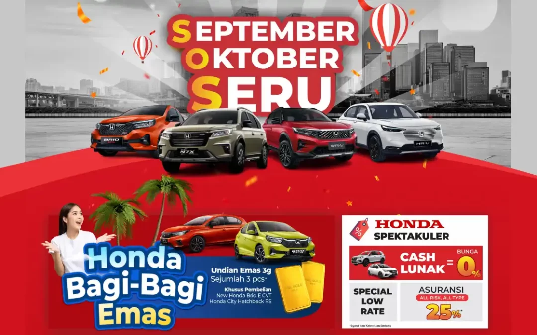 Promo Beli Mobil Honda Bunga 0%: Segera Dapatkan Mobil Impian Anda!