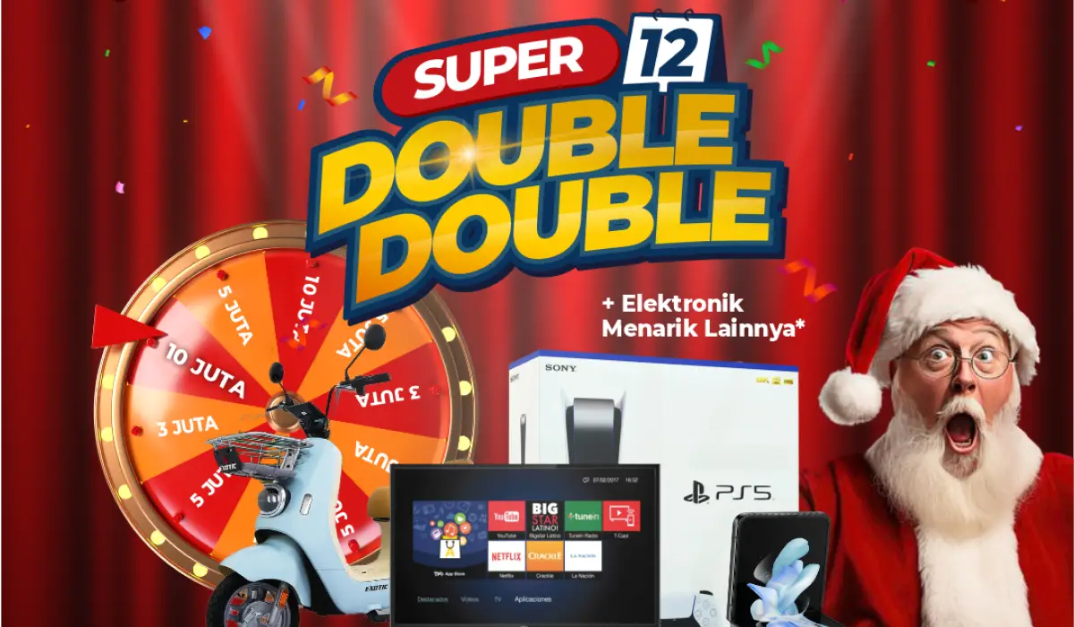 Super 12 Double Double: Hujan Hadiah Spektakuler Akhir Tahun Beli Mobil Berhadiah Sepeda Listrik!